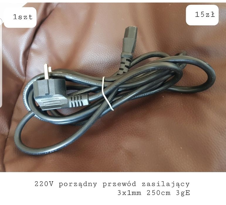 220V porządny kabel przewód zasilający