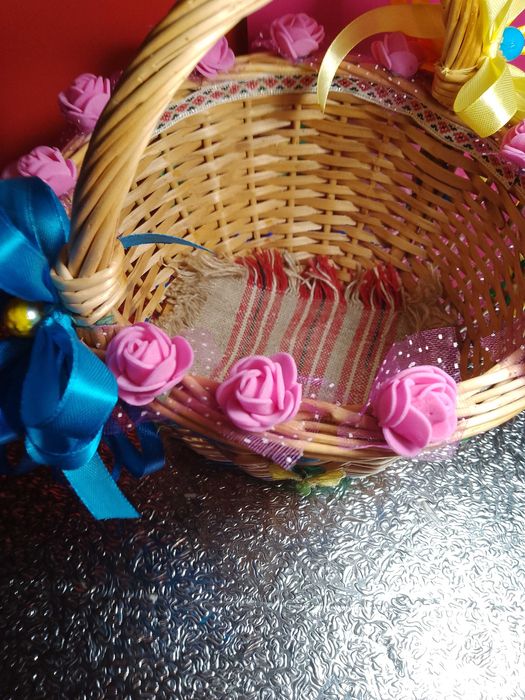 Кошик  на Паску,  Спаса  з  національним декором  дитячий +подарунок