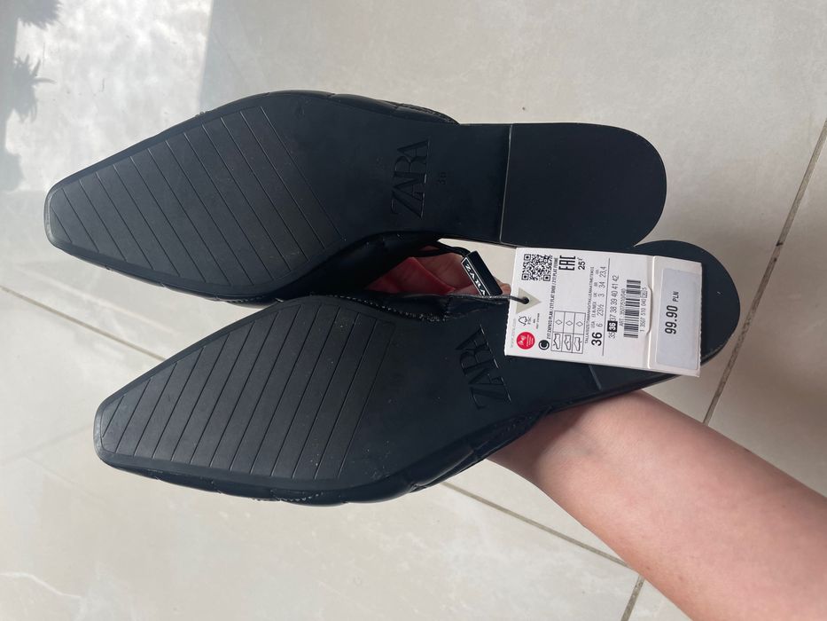 Klapki pikowane zara