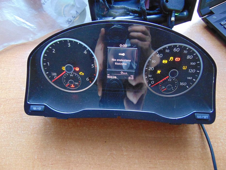 licznik kolor  vw tiguan uk diesel pl menu