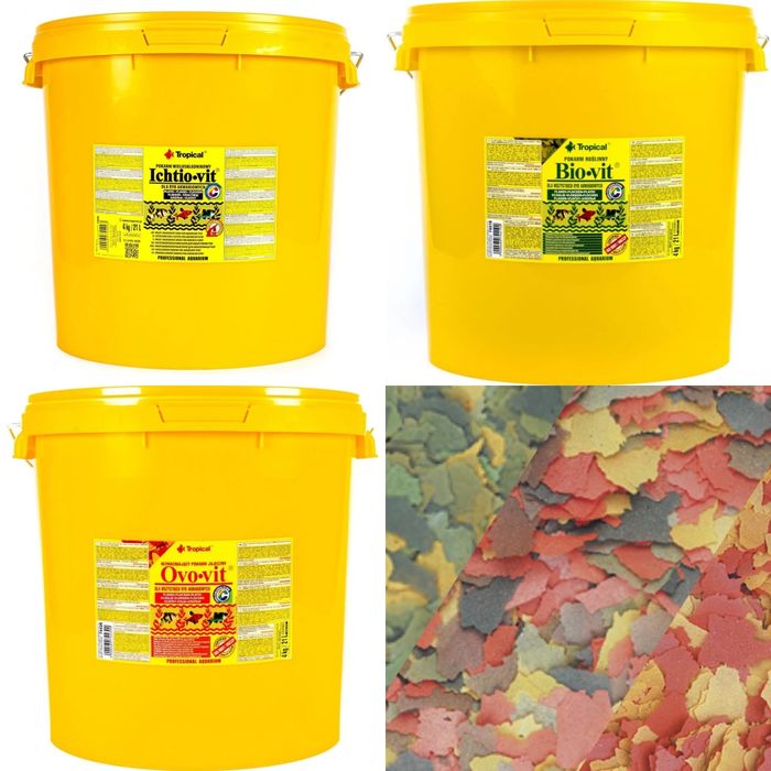 Корм для рыбок Tropical Ichtio-vit Bio-vit Ovo-vit хлопья 20 литров