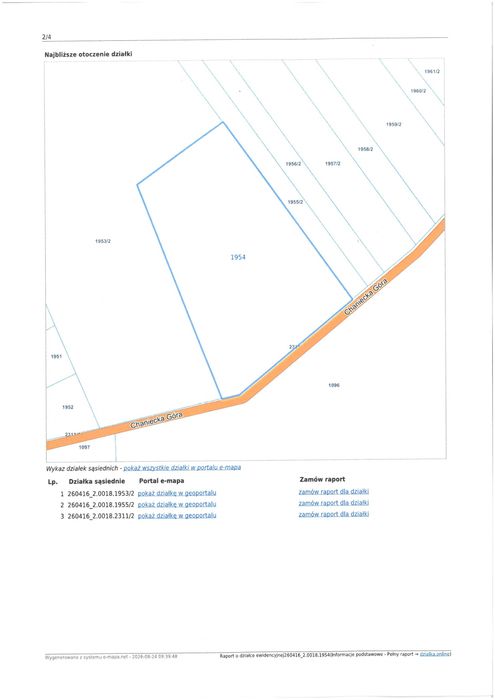 Działka o pow. 9574 m² w miejscowość Raków - Widok 3