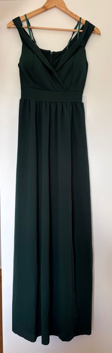 Vestido verde cerimonia