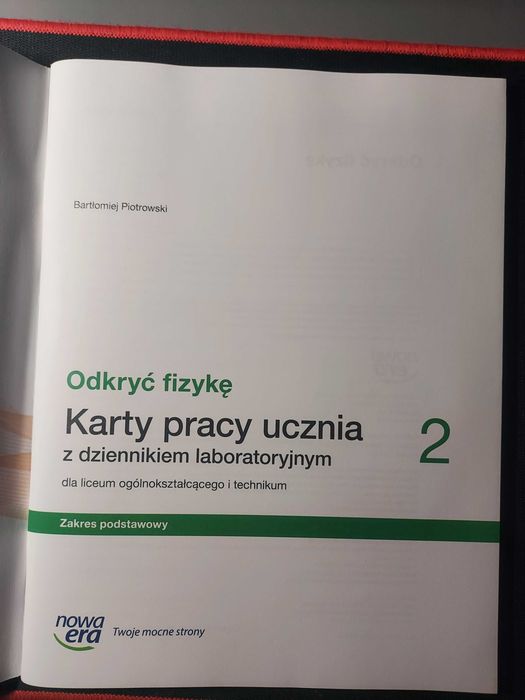 Fizyka, klasa 2. Karty pracy ucznia.
