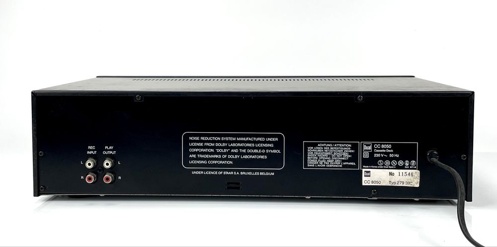 DUAL CC 8050 Magnetofon Stereo Audio HiFi, Lata Produkcji 1987-1988