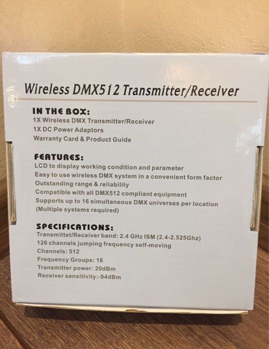 Безпровідний радіодатчик Dmx 512 transmitter 2.4Ghz(beam,wash,led par)