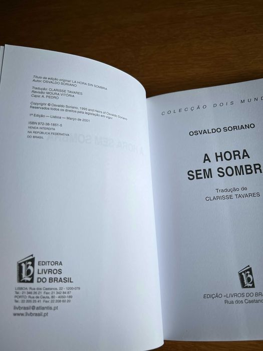 A HORA SEM SOMBRA      Osvaldo Soriano
