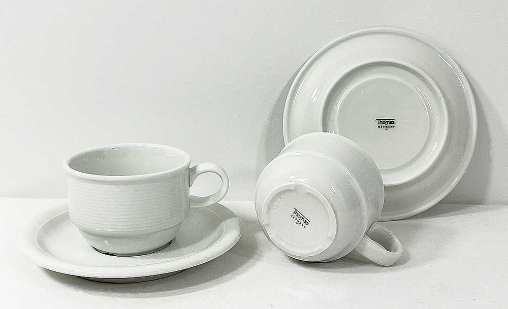 2 Filiżanki na talerzykach + Dzbanek marki Thomas Germany