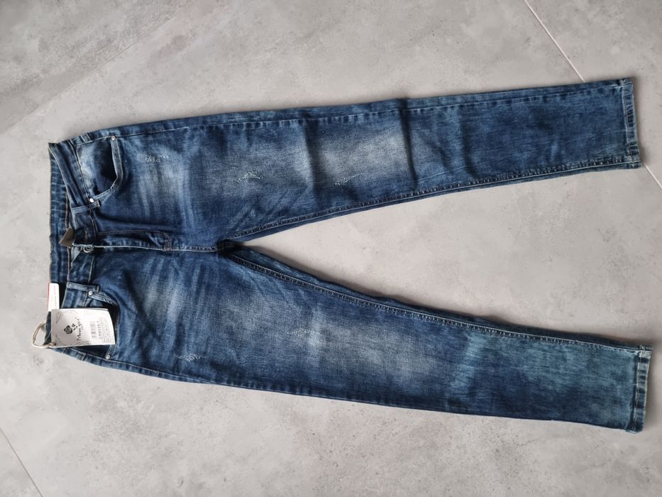 Jeans przetarcia wiosna hit XXL