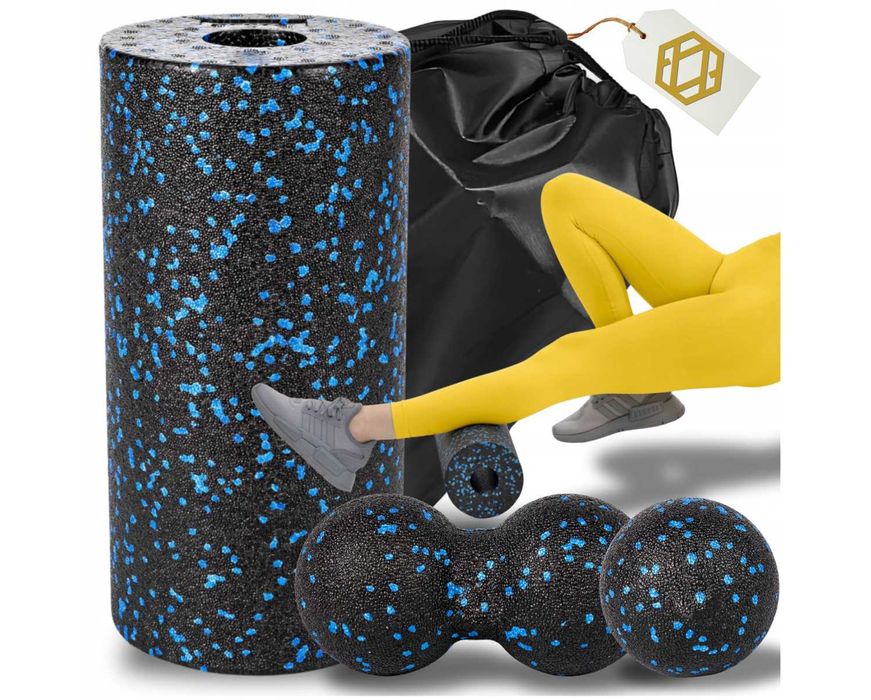 Zestaw EPP Roler Wałek do Masażu Rehabilitacji Duoball Piłka do Masażu