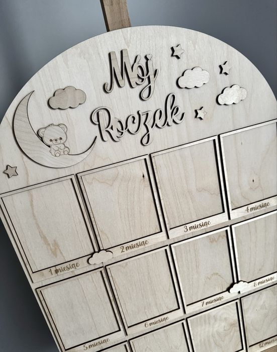 Tablica mój roczek prezent chrzest dekoracje moda