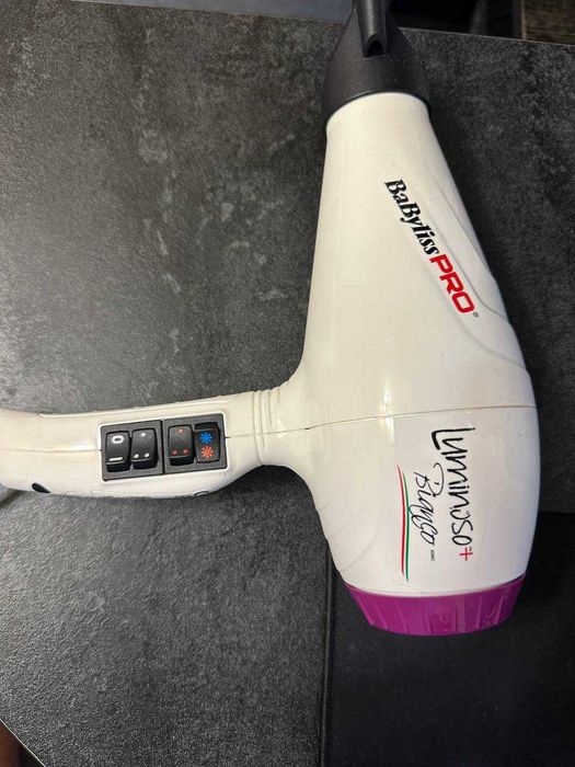 Фен BaByliss PRO BAB6360IE Luminoso+ Bianco