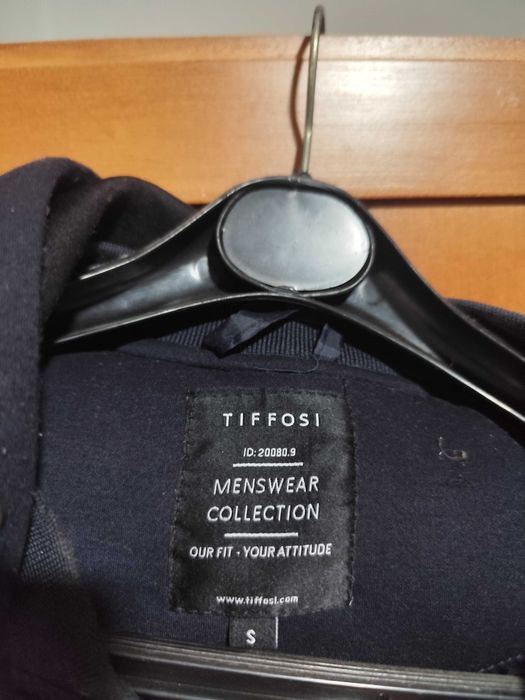 Casaco Tiffosi Acolchoado Azul com Capuz – S