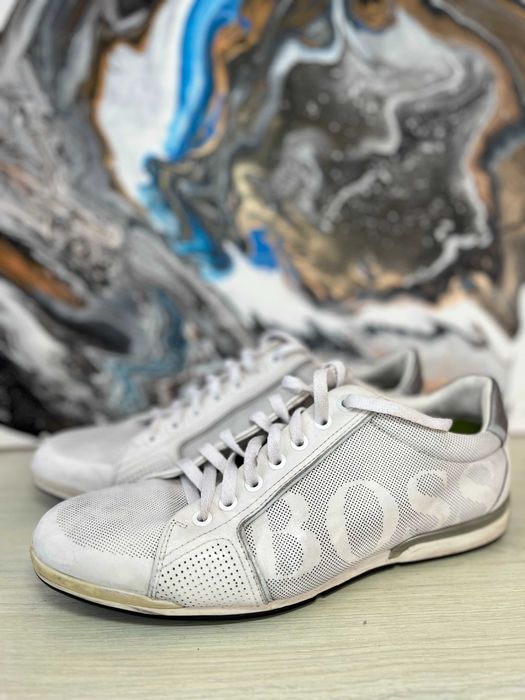 Hugo Boss, шкіряні кросівки, модель сатурн
