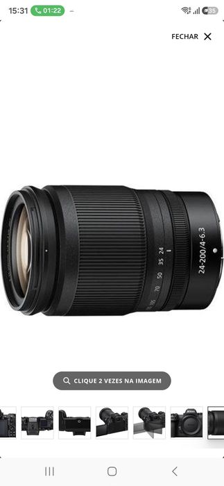 LENTE NIKON 24 - 200 Z ( NOVA )