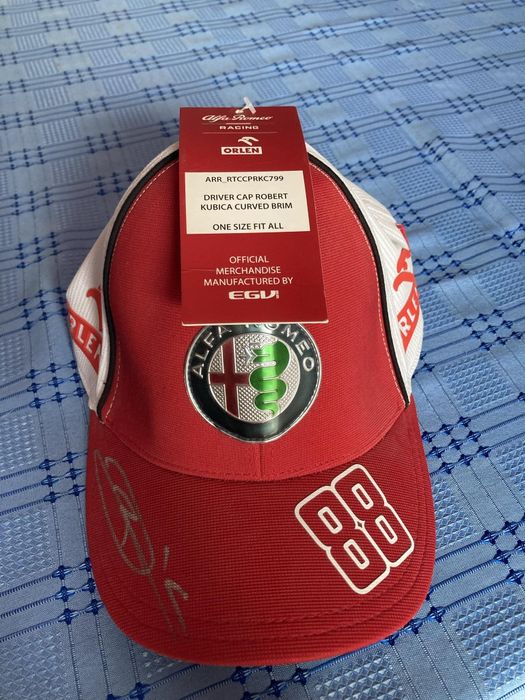 Czapka Racing Orlen Robert Kubica z podpisem i certyfikatem autentyk