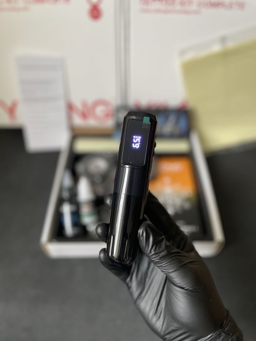 ‼️ Распродажа ‼️ Тату набор беспроводная тату машинка краски иглы