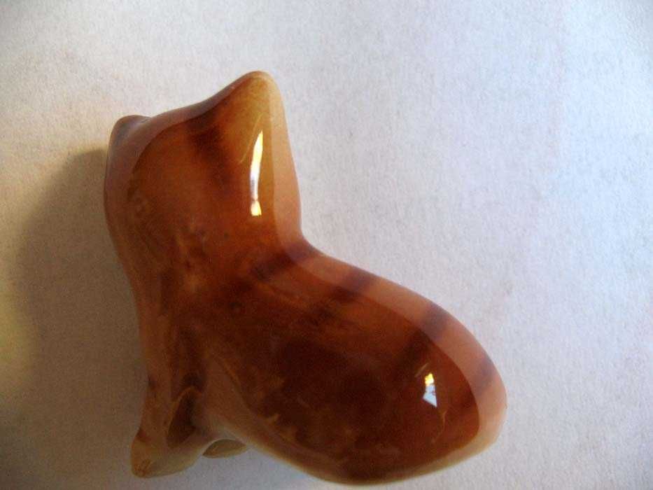 Kot - rudy uroczy kotek - Figurka - porcelana - 3,5 x 3,5 x 2 cm