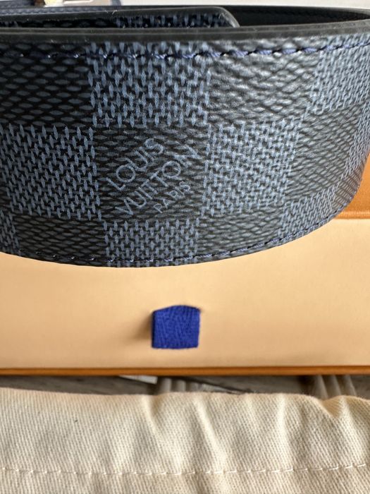 Ремінь Louis Vuitton  Damier Cobalt Blue