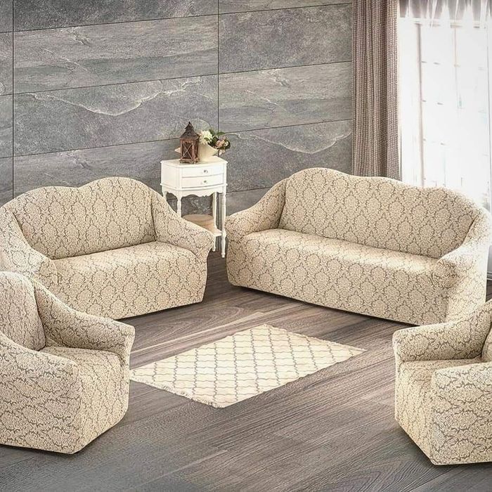 Акция.Чехол на диван и кресла.Жакардові чохли диван і 2 крісла