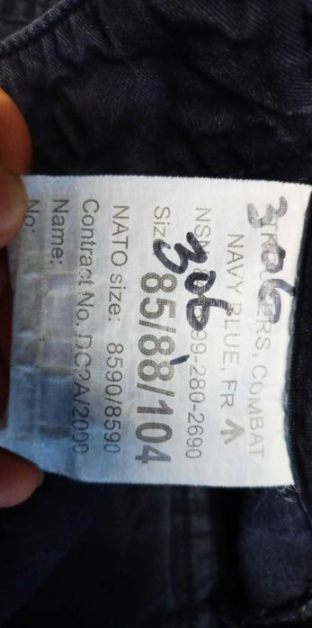 Spodnie Wojskowe UK Royal Navy Blue FR r. 85/88/104 pas 88 #2