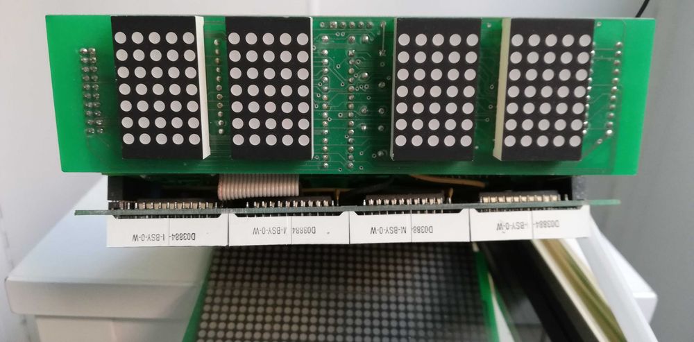 Светодиодная матрица табло 8х8 и 5х7 цвет красн микросхемы транзисторы