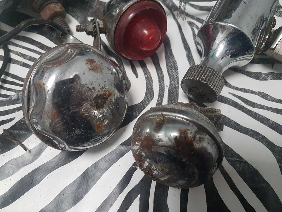 Peças antigas de bicicleta