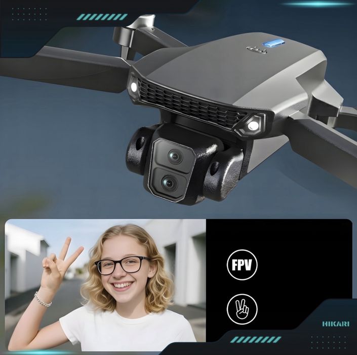 NOWOŚĆ 2026 Dron E88 Gt bezszczotkowy 2 kamery WIFI 3 Baterie