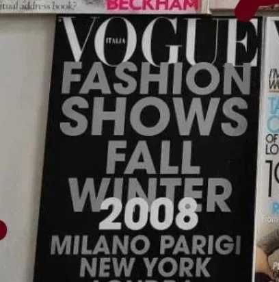 Magazyn VOGUE 2008r. Autunno - Inferno suplement numeru 695