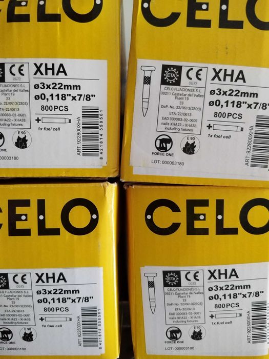 Gwoździe CELO XHA 22 mm