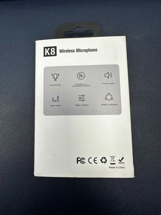 Bezprzewodowy mikrofon krawatowy przypinany USB-C