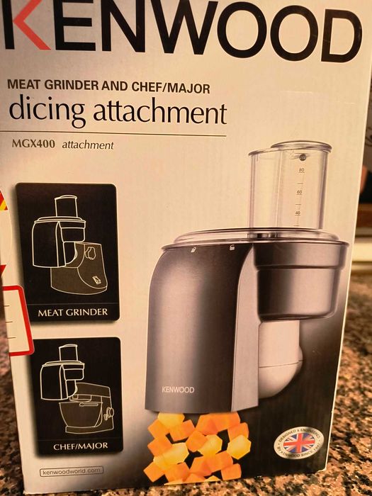 Kenwood MGX400 – oryginalna przystawka do krojenia w kostkę+ przejściówka.