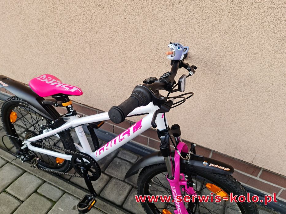 Rower dziecięcy dziewczęcy GHOST koła 20 SHIMANO aluminium rabat