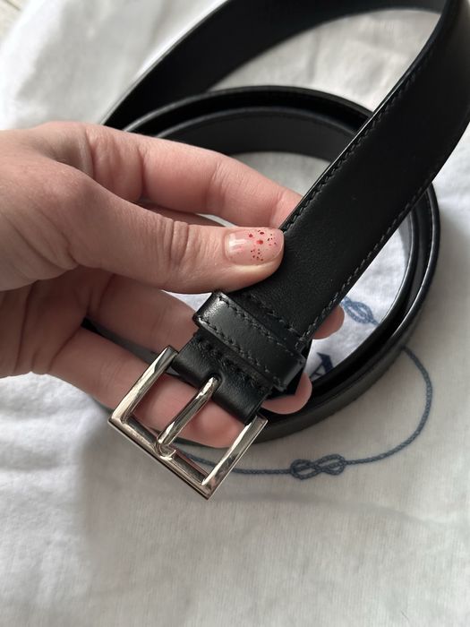 Ремінь PRADA  шкіряний