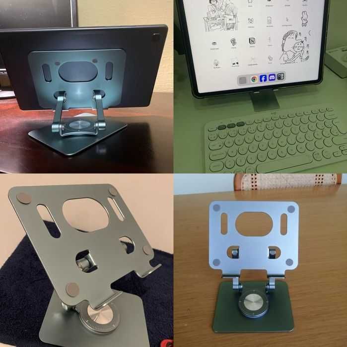 Складна металева підставка для планшета смартфона 360°