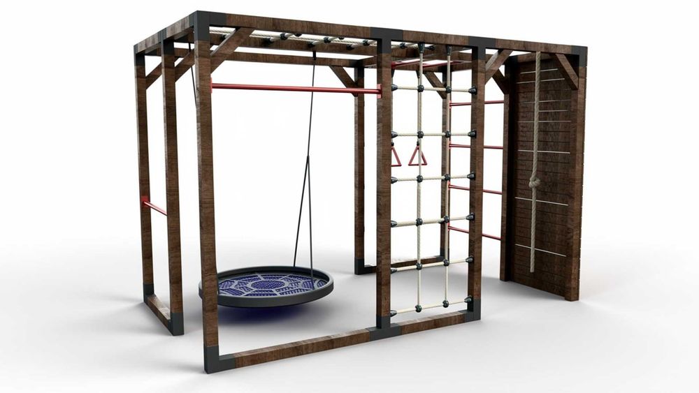 Cena Promocyjna - Drewniany Plac zabaw LEMUR