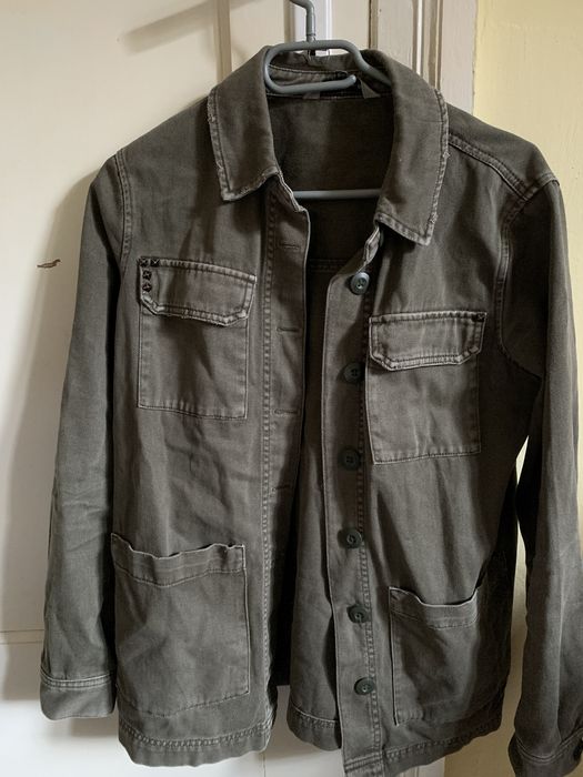 kurtka katana ciemnozielona z ćwiekami dla dziewczynki