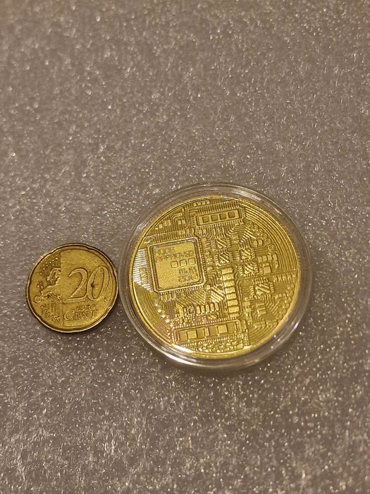 Medalha bitcoin coleção