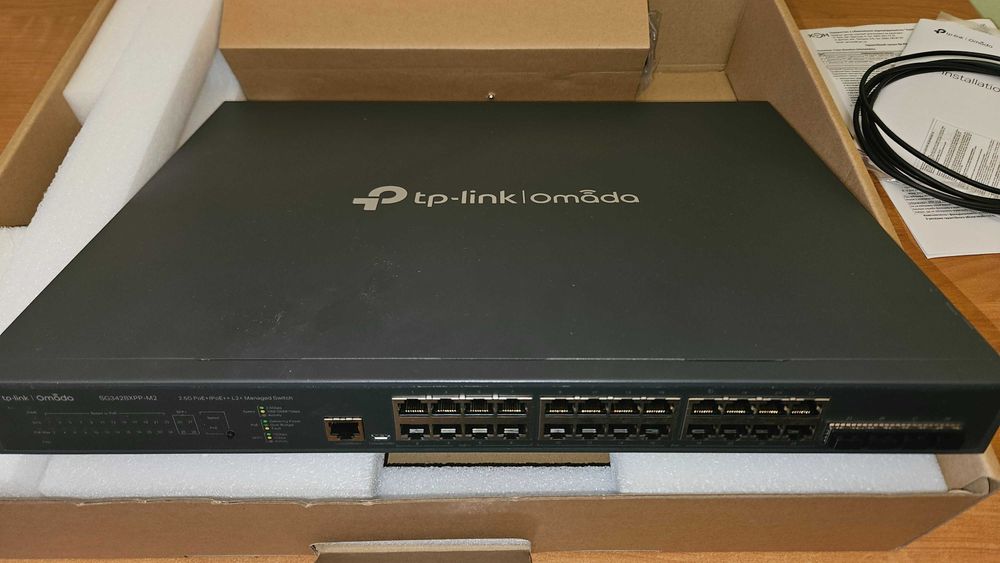Комутатор TP-Link SG3428XPP-M2, 24 порти 2.5G Ethernet, PoE++