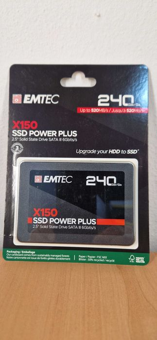 SSD 240G Novo na embalagem