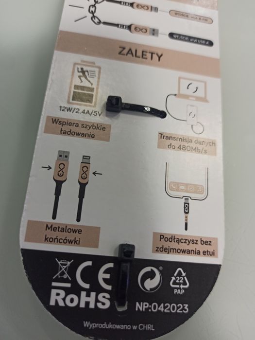 Kabel do urządzeń Apple 1,2m nowy
