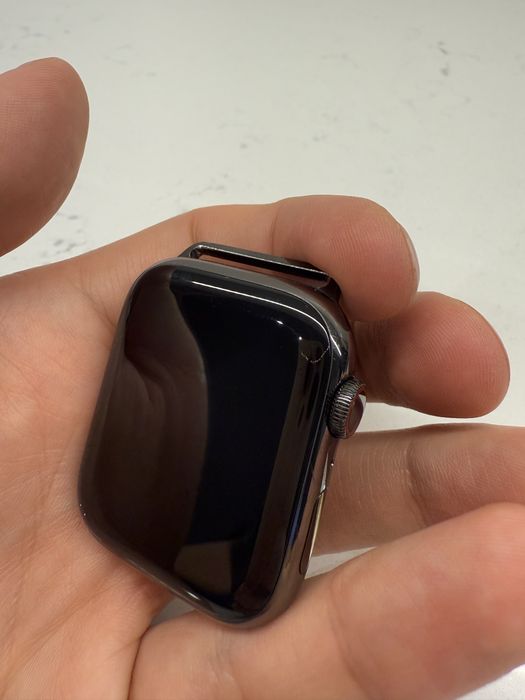 Apple Watch series 7 Celluar 45 Graphite Steel bransoleta mediolańska