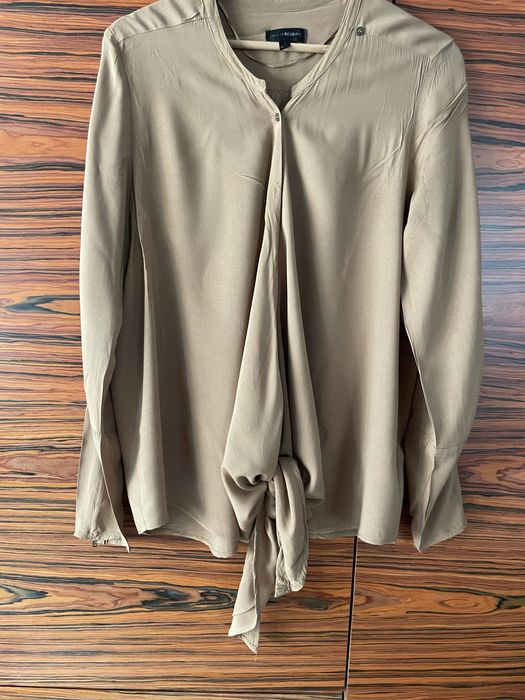 Elegancka biurowa koszula Kappahl brązowa na co dzień na guziki