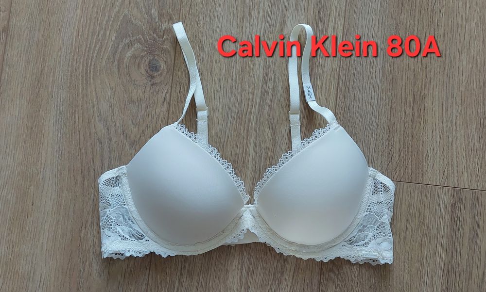Calvin Klein 80A kremowy stanik, nowy