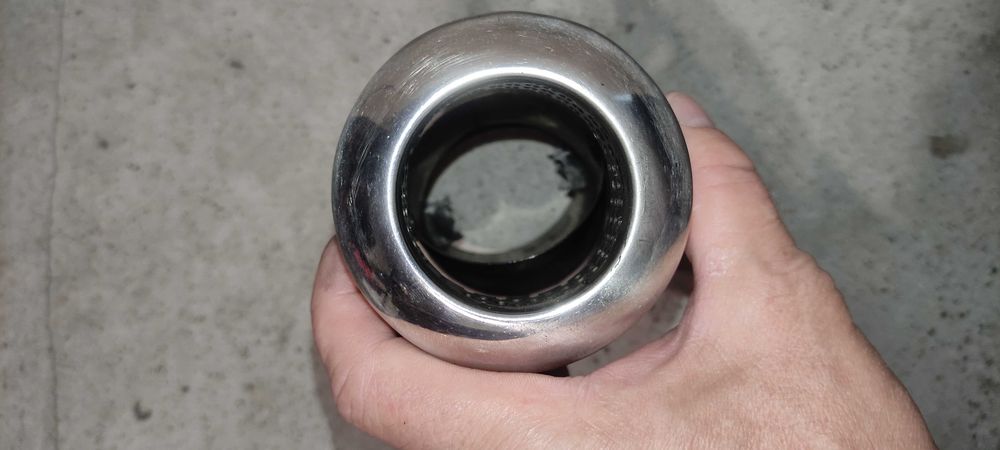 Насадка на глушник нержавіюча  з регульованим кутом Vitol НГ-0453