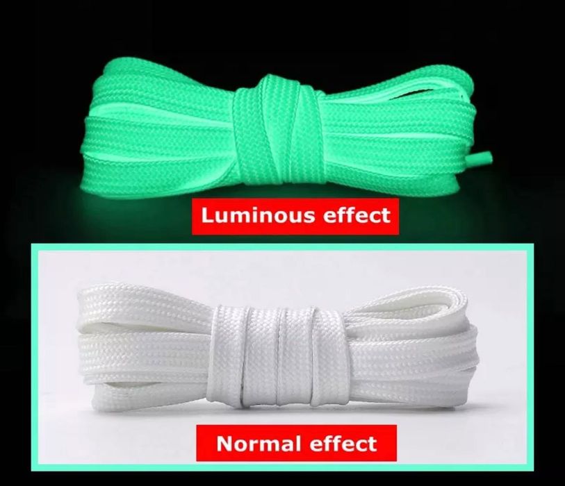 Флуоресцентні шнурки. Світяться в темряві