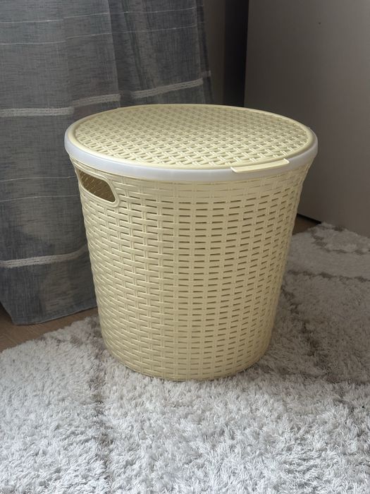 Бачок для білизни, кошик у ванну, круглий