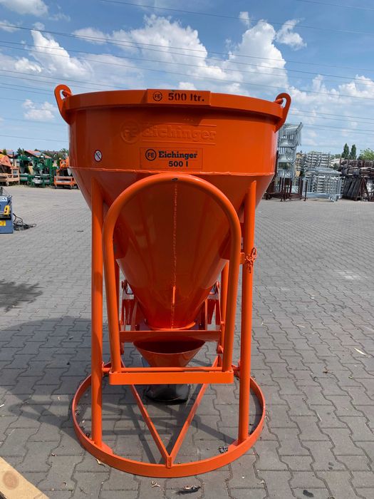 Pojemnik zbiornik EICHINGER 500L wylew centralny rękaw na beton