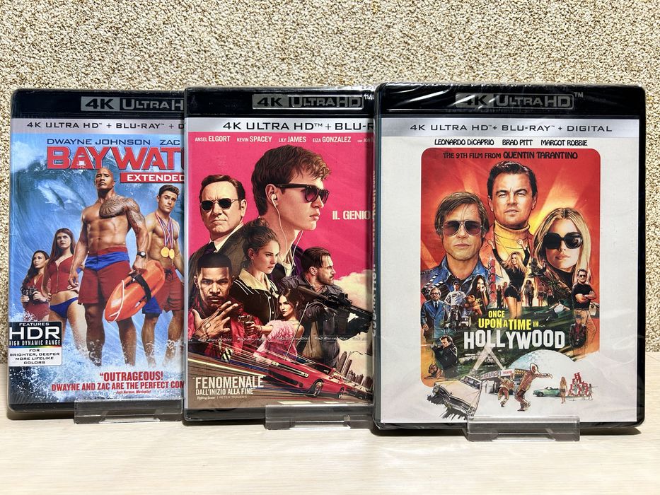 4K UHD Blu-ray Ангелы Чарли/ Малыш на драйв / Союзники/ 8 подруг Оушена/ Лара Крофт