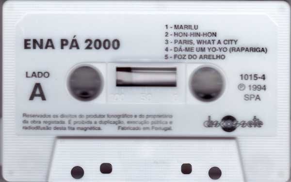 Cassete Ena Pá 2000 – Enapália Volume 1 (Manuel João Vieira)